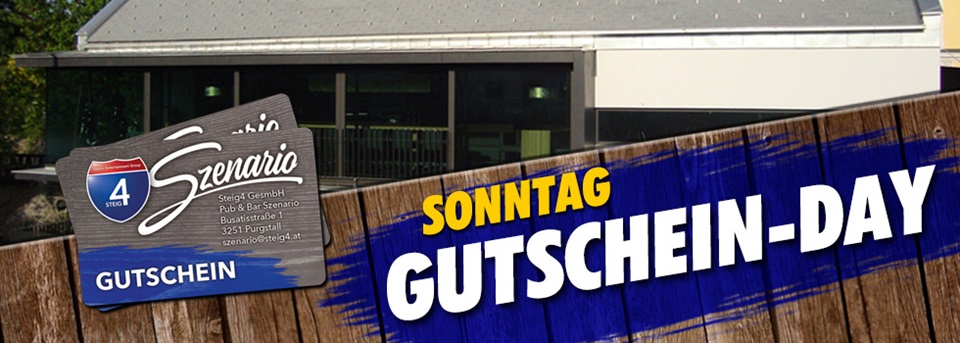 Sonntag ist Gutschein Day!